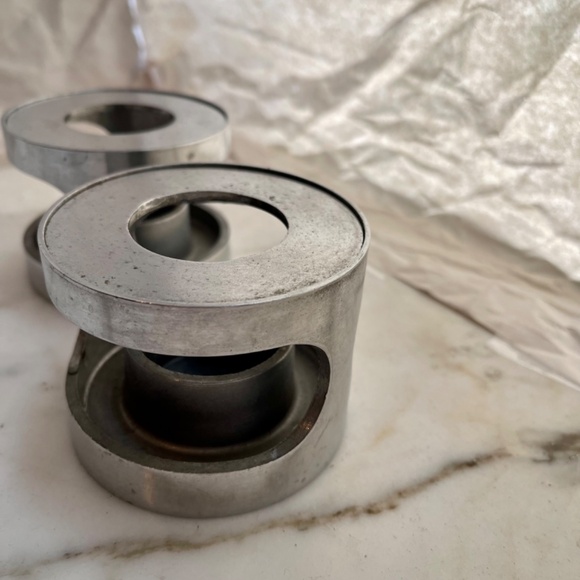 PEWTER Knobler Japan Votive Candle Holder/Warmer Mid-Century - Picture 8 of 10